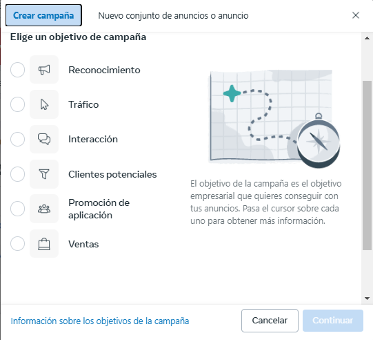 objetivos de publicidad en instagram